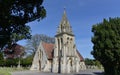 Gothic Church and Cemetery Royalty Free Stock Photo