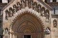 Gothic church detail in the Castle of Vajdahunyad Royalty Free Stock Photo