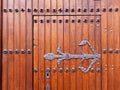 Gothic church door detail Royalty Free Stock Photo