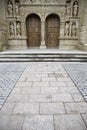 Gothic church door Royalty Free Stock Photo