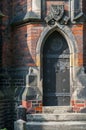 Gothic church door