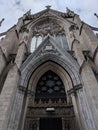 Gothic Church Entrance in NY Royalty Free Stock Photo