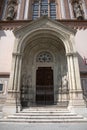 Gothic church entrance in Vienna Royalty Free Stock Photo