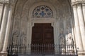 Gothic church entrance in Vienna Royalty Free Stock Photo