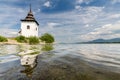 Gothic church Havranok at Lake Liptovska Mara, Slovakia Royalty Free Stock Photo