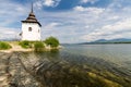 Gothic church Havranok at Lake Liptovska Mara, Slovakia Royalty Free Stock Photo