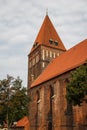 Gothic church in the historic centre of Greifswald Royalty Free Stock Photo