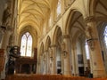 Gothic church interior Royalty Free Stock Photo