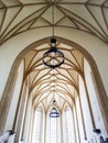 Gothic church interior Royalty Free Stock Photo