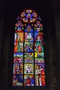 Gothic church interior decorations Royalty Free Stock Photo