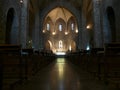 Gothic church interior figueres spain Royalty Free Stock Photo