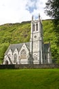 Neo-Gothic church at Kylemore Estate, west of Ireland Royalty Free Stock Photo
