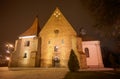 Gothic church in the night Royalty Free Stock Photo