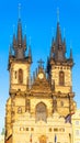 Gothic Church of Our Lady before Tyn Royalty Free Stock Photo
