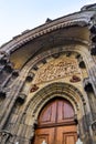 Gothic Church of Our Lady before Tyn, Old Town square, Prague, Czech Republic, sunny day Royalty Free Stock Photo