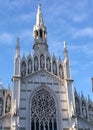 Gothic church Sacred Heart of suffrage to Rome in Italy.