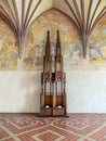 Gothic cloister canopy of Malbork castle in Poland Royalty Free Stock Photo