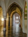 Gothic cloister of Malbork castle in Poland Royalty Free Stock Photo