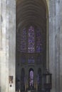 Gothic columns in Saint Gatien cathedral Royalty Free Stock Photo