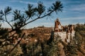 Gothic Count Dracula Bran Castle in Romania Royalty Free Stock Photo