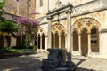 Gothic Courtyard in Dubrovnik Monastery Museum Royalty Free Stock Photo