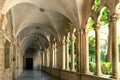 Gothic Courtyard in Dubrovnik Monastery Museum Royalty Free Stock Photo