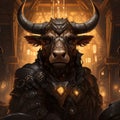 Gothic Dark Fantasy: The Bull In A City Of Armor