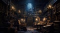 gothic dark library