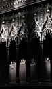 Gothic decorations of a choir of a church Royalty Free Stock Photo