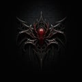Gothic Demon Emblem: Dark And Edgy Logo For Web Page