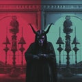 Gothic Demon: Iconic Album Cover Inspired Deathcore Artwork