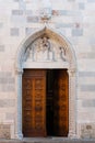 Gothic door of Santa Maria, San Daniele