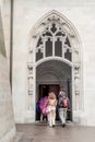 Gothic Door Zurich Switzerland Royalty Free Stock Photo