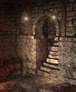Gothic dungeon 2 Royalty Free Stock Photo