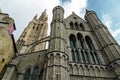 Gothic facade of the Church of Our Lady, Bruges, Belgium Royalty Free Stock Photo