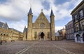 Gothic facade of Ridderzaal in Binnenhof, Hague Royalty Free Stock Photo