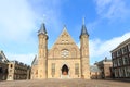 Gothic facade of Ridderzaal in Binnenhof, Hague Royalty Free Stock Photo