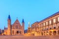 Gothic facade of Ridderzaal in Binnenhof, Hague Royalty Free Stock Photo