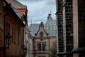 The gothic facade of Saint Vitus Cathedral in the Castle Complex of Prague, Czech Republic Royalty Free Stock Photo