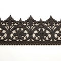 Gothic Floral Pattern Trim on white background Royalty Free Stock Photo