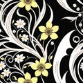 Gothic funky wallpaper, mystical seamless pattern, vintage floral background Skulls Generative AI Royalty Free Stock Photo
