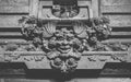 Gothic gargoyle facade at entrance of building in Milan Royalty Free Stock Photo