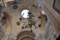 Historic Building the Church Saint John the Baptist interior in Monterosso al Mare Resort village from Cinque Terre in Italy Royalty Free Stock Photo