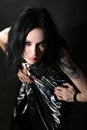 Gothic girl tattoo Royalty Free Stock Photo