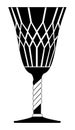 Gothic goblet vector symbol icon design. Royalty Free Stock Photo