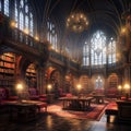 Gothic Grandeur: Majestic Library Interiors