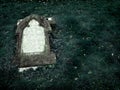 Gothic Grave stone with clear space for text Royalty Free Stock Photo