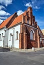 Gothic, historic Catholic church in the city of Poznan