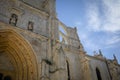 Gothic ide facade of the Cathedral of Palencia, Spain Royalty Free Stock Photo