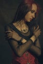 Gothic lady Royalty Free Stock Photo